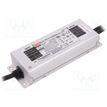 Блок питания импульсный LED MEAN WELL ELG-75-C1400D2-3Y