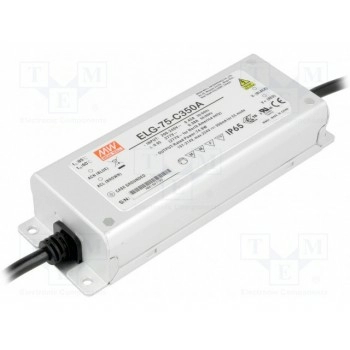 Блок питания импульсный LED MEAN WELL ELG-75-C350A
