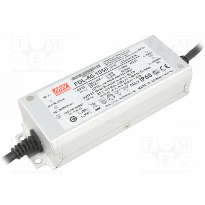 Блок питания импульсный LED MEAN WELL FDL-65-1550 (FDL-65-1550)