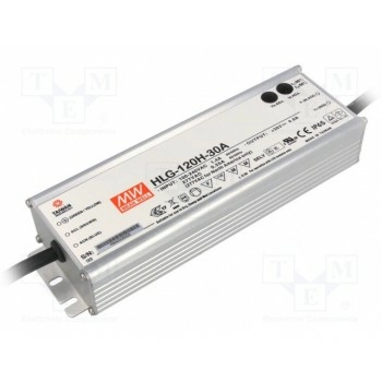 Блок питания импульсный LED 120Вт MEAN WELL HLG-120H-30A