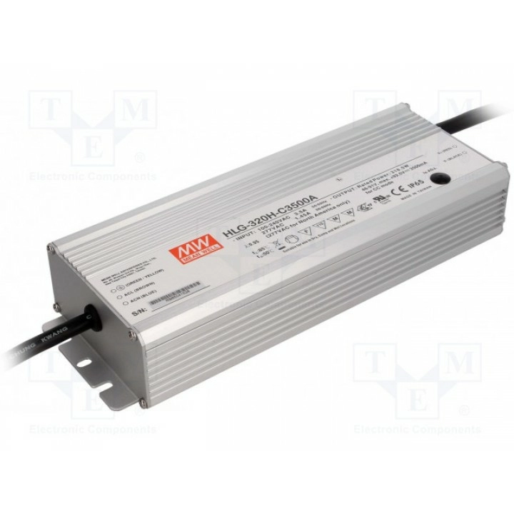 Блок питания импульсный LED MEAN WELL HLG-320H-C3500A (HLG-320H-C3500A)
