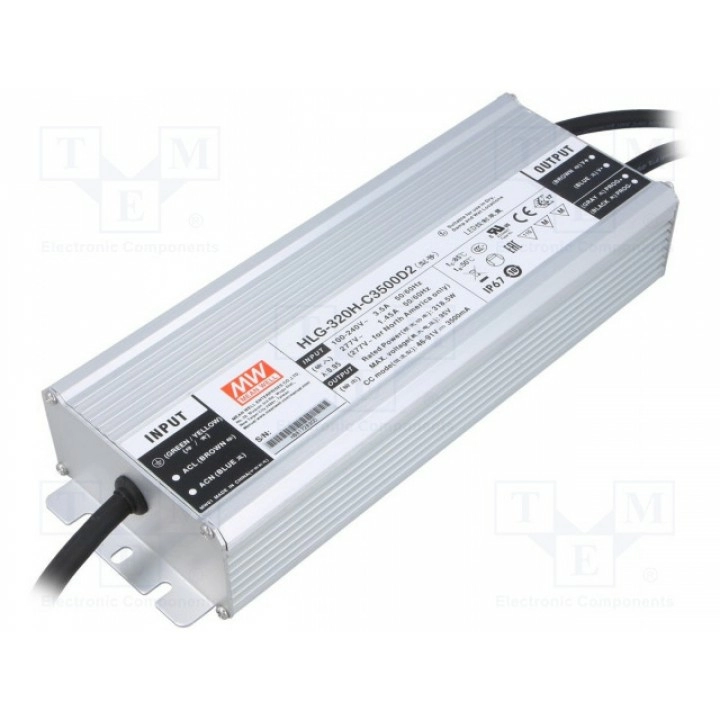Блок питания импульсный LED MEAN WELL HLG-320H-C3500D2 (HLG-320H-C3500D2)