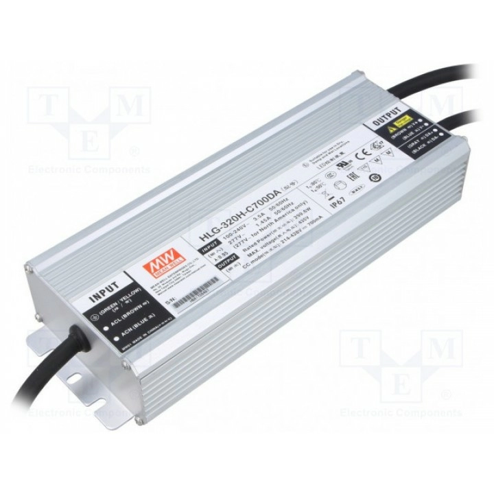 Блок питания импульсный MEAN WELL HLG-320H-C700DA (HLG-320H-C700DA)