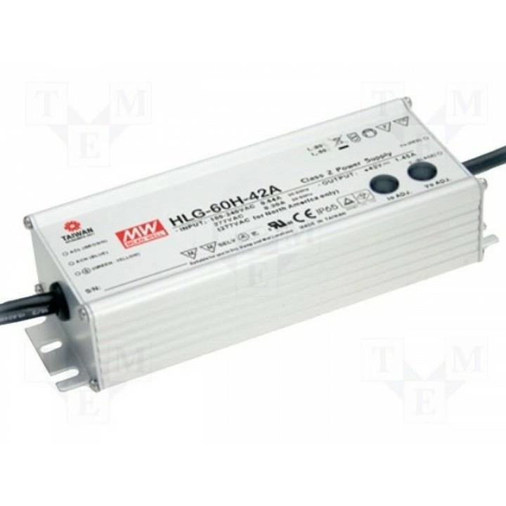 Блок питания импульсный LED MEAN WELL HLG-60H-36A (HLG-60H-36A)