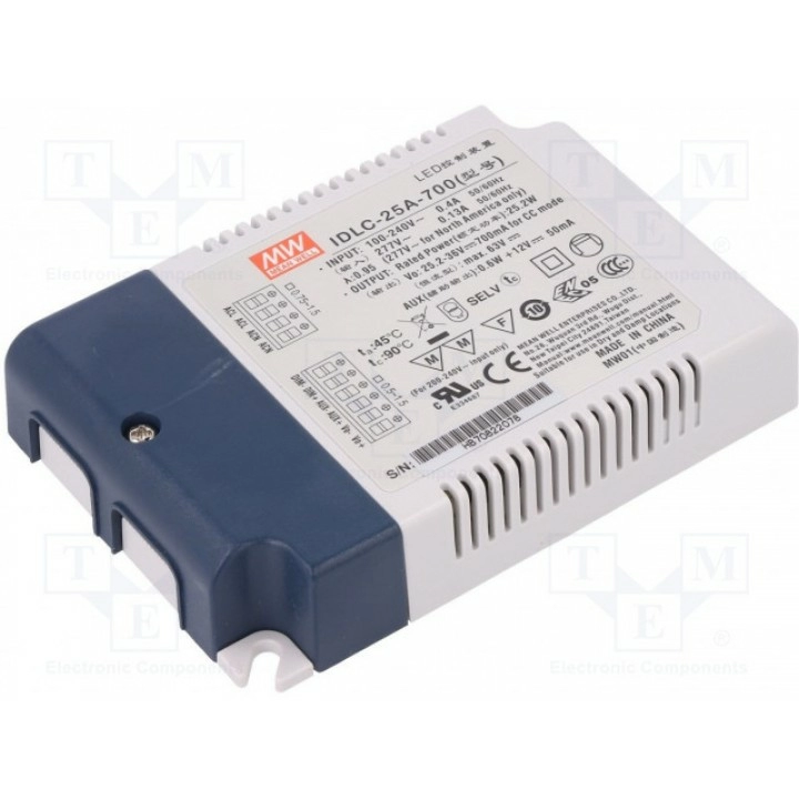 Блок питания импульсный LED MEAN WELL IDLC-25A-700 (IDLC-25A-700)