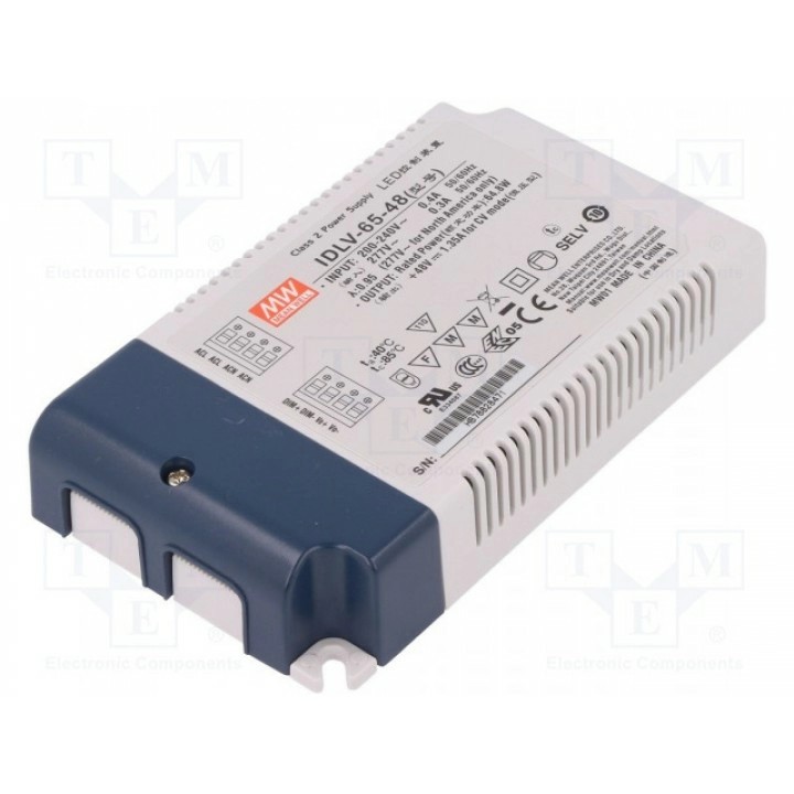 Блок питания импульсный LED 65Вт MEAN WELL IDLV-65-48 (IDLV-65-48)