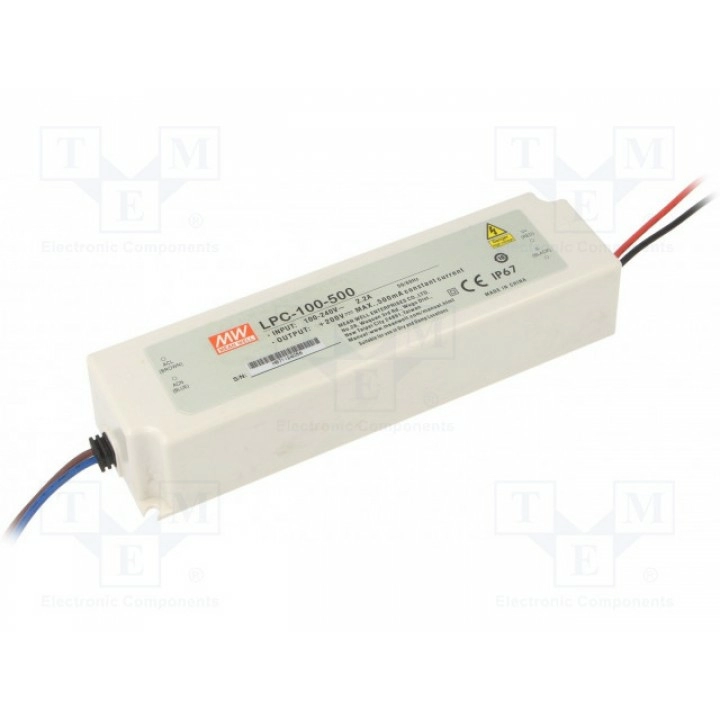 Блок питания импульсный LED MEAN WELL LPC-100-500 (LPC-100-500)