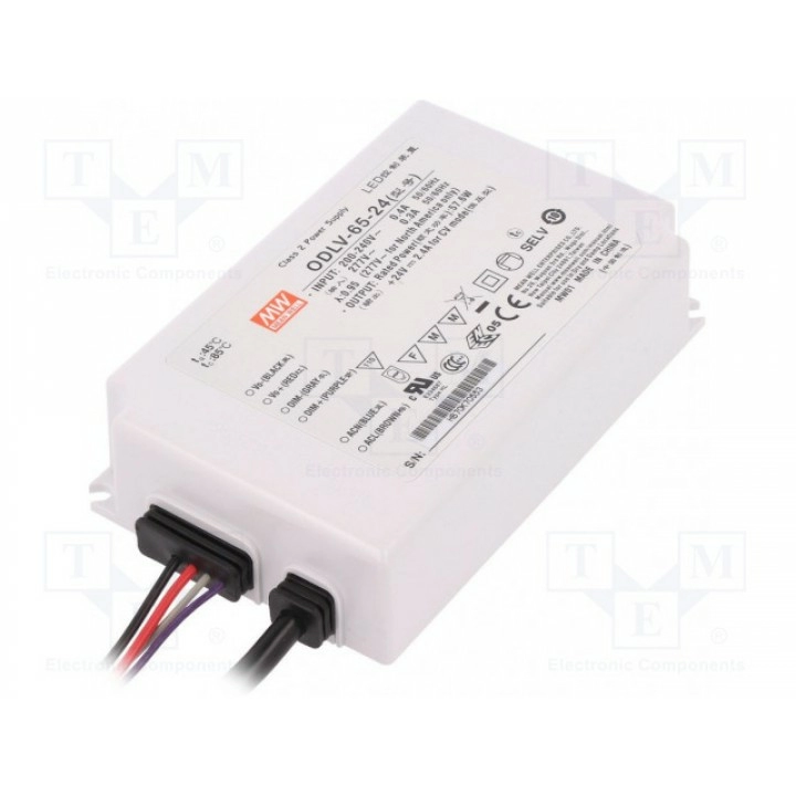 Блок питания импульсный LED 58Вт MEAN WELL ODLV-65-24 (ODLV-65-24)