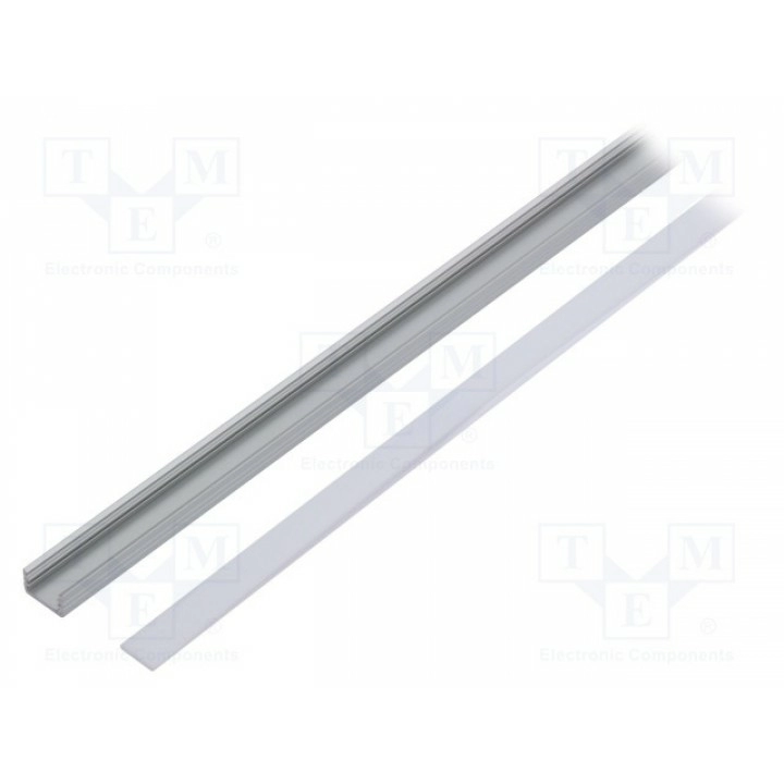 Профиль для LED модулей TOPMET SLIM8 AZ ANOD 1M SET PREMIUM (TOP-F2000320)