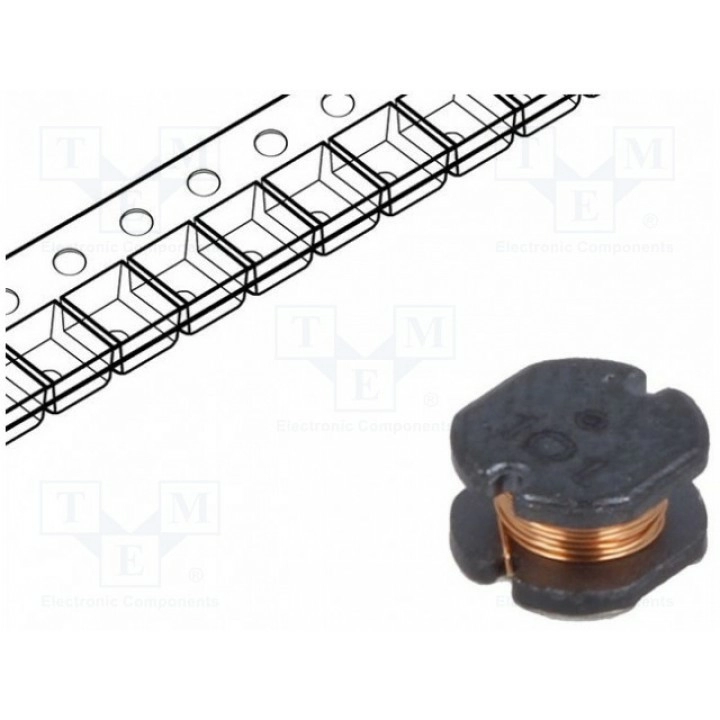 Дроссель проволочный SMD 22мГн 53мА BOURNS SDR0503-222JL (SDR0503-222JL)