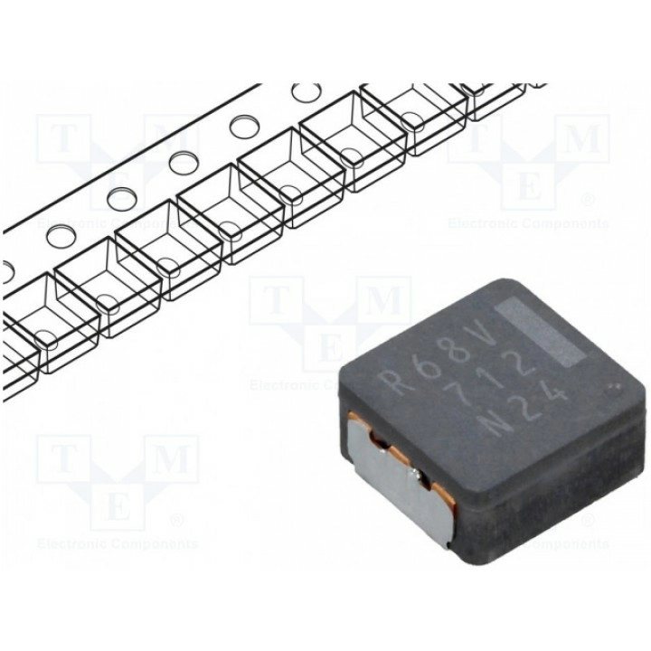 Дроссель проволочный SMD 680нГн PANASONIC ETQP4MR68KVK (ETQP4MR68KVK)