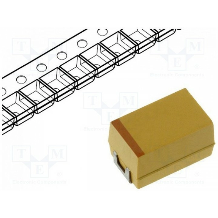 Конденсатор танталовый low ESR 470мкФ AVX TPSE477K010R0045 (TPSE477K010R004)