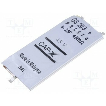 Конденсатор электролитический CAP-XX GS203F
