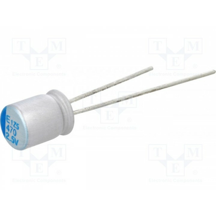 Конденсатор полимерный 470мкФ 25ВDC Elite UPE0E471MNN6308 (UPE0E471MNN6308)