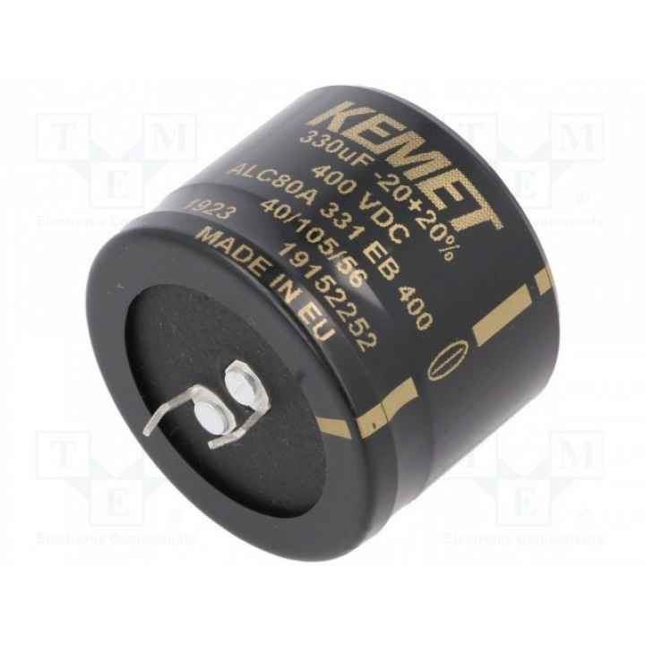 Конденсатор электролитический KEMET ALC80A331EB400 (ALC80A331EB400)