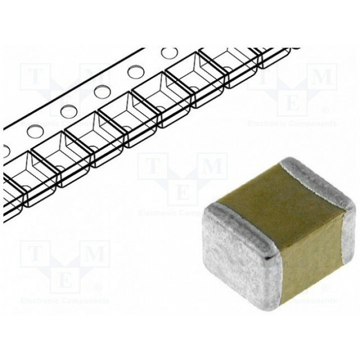 Конденсатор керамический MLCC 1нФ 2кВDC KEMET C1808C102KGRACTU (C1808C102KGRAC)