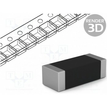 Конденсатор керамический MLCC 10нФ 500ВDC KEMET C1812C103KCRACTU
