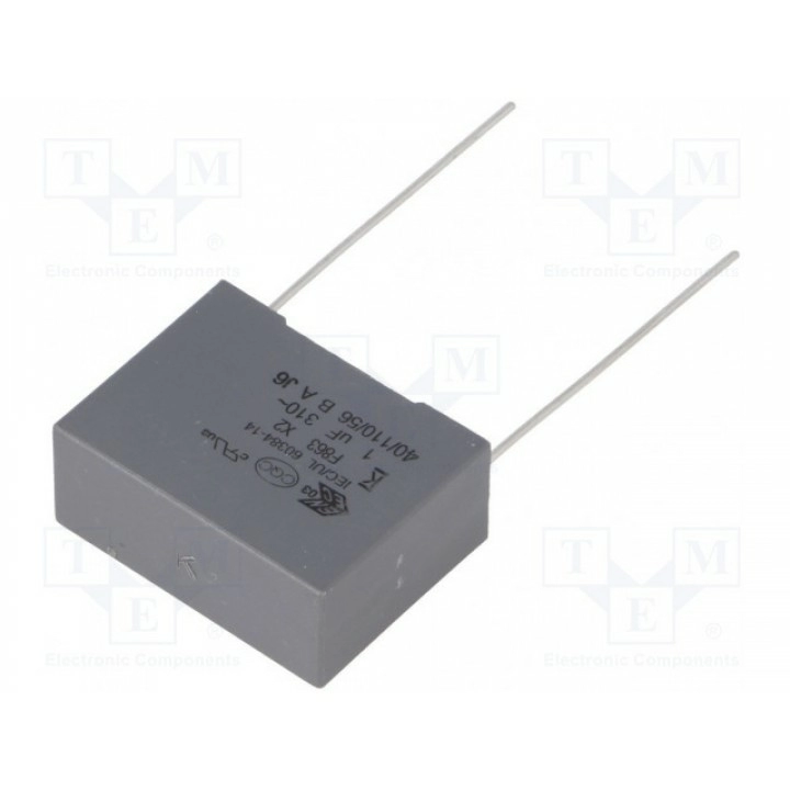 Конденсатор полипропиленовый Х2 KEMET F863DS105K310ALW0L (F863DS105K310ALW0L)