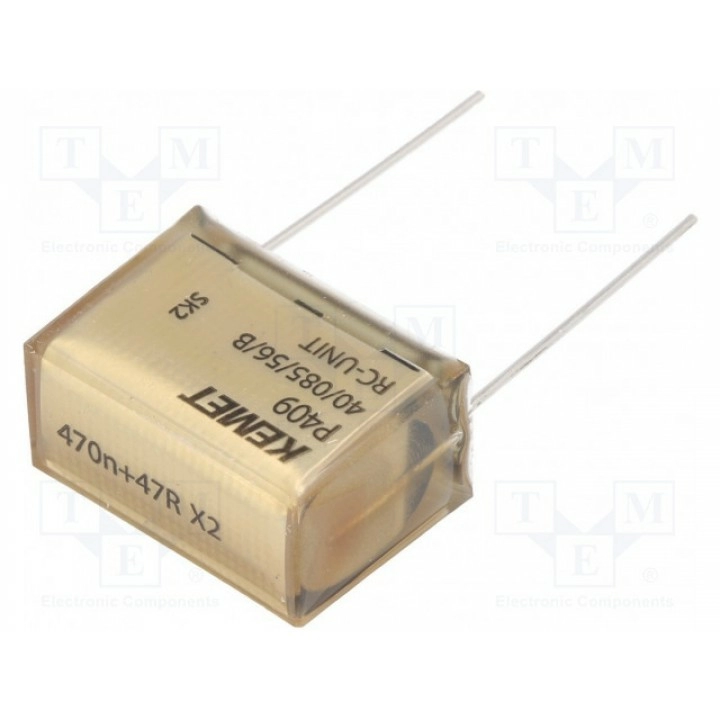 Конденсатор бумажный Х2 470нФ 275ВAC KEMET P409EL474M275AH470 (P409EL474M275AH470)