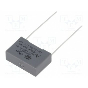 Конденсатор полипропиленовый Х1 22нФ KEMET R474I222050A1K