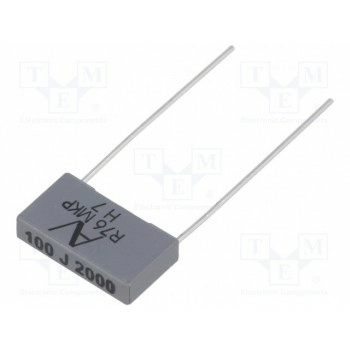Конденсатор полипропиленовый 100пФ KEMET R76UI01004040J