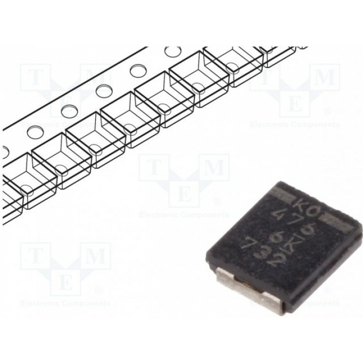 Конденсатор танталовый полимерный KEMET T520T476M006ATE070 (T520T476M006ATE070)