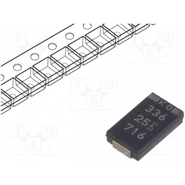 Конденсатор танталовый полимерный KEMET T521V336M025ATE060 (T521V336M025ATE060)