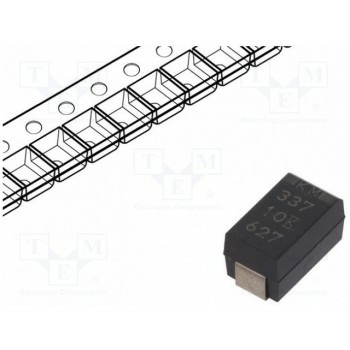 Конденсатор танталовый полимерный KEMET T530X337M010ATE006