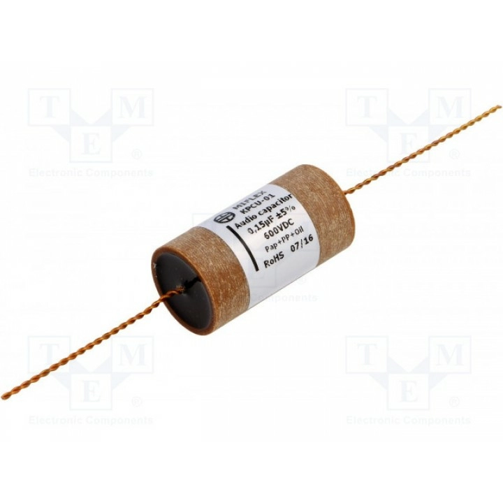 Конденсатор медь-полипропилен-бумага MIFLEX KPCU01H415J (KPCU01-0.15U-600)