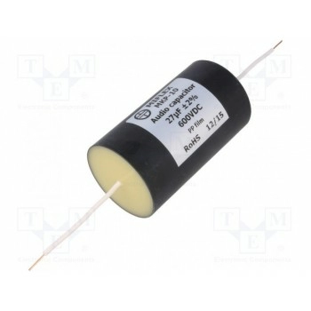 Конденсатор полипропиленовый 27мкФ MIFLEX MKP10-27U-600