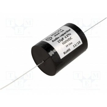 Конденсатор полипропиленовый 27мкФ MIFLEX MKP14-27U-600