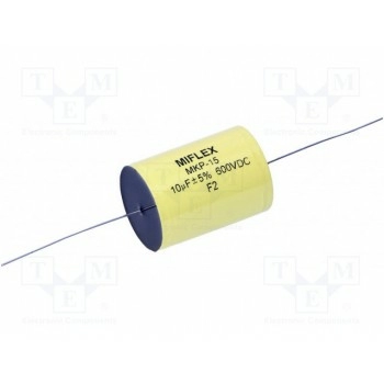 Конденсатор полипропиленовый 10мкФ MIFLEX MKP15-10U-600