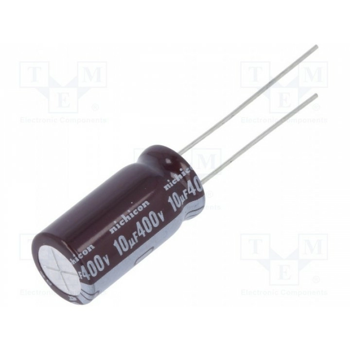 Конденсатор электролитический THT NICHICON UCA2G100MPD (UCA2G100MPD)