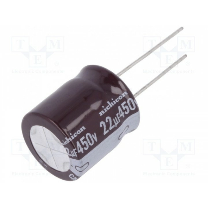 Конденсатор электролитический THT NICHICON UCA2W220MHD6 (UCA2W220MHD6)