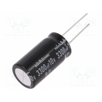 Конденсатор электролитический NICHICON UEP1A332MHD