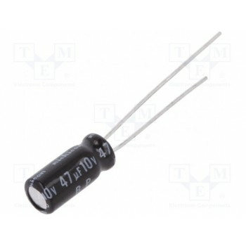 Конденсатор электролитический NICHICON UEP1A470MDD