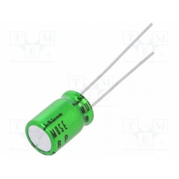 Конденсатор электролитический биполярный NICHICON UES1C470MPM