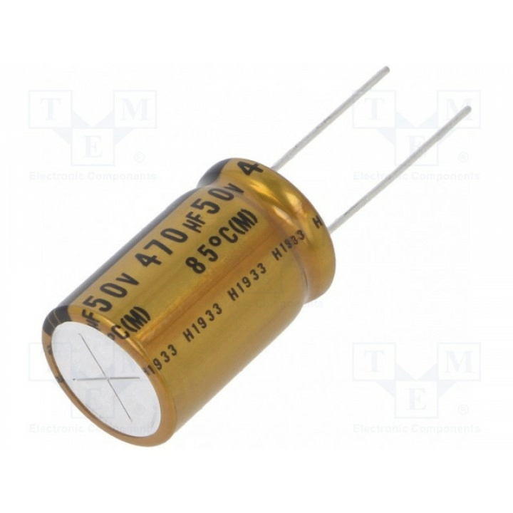 Конденсатор электролитический THT NICHICON UFG1H471MHM1TN (UFG1H471MHM1TN)