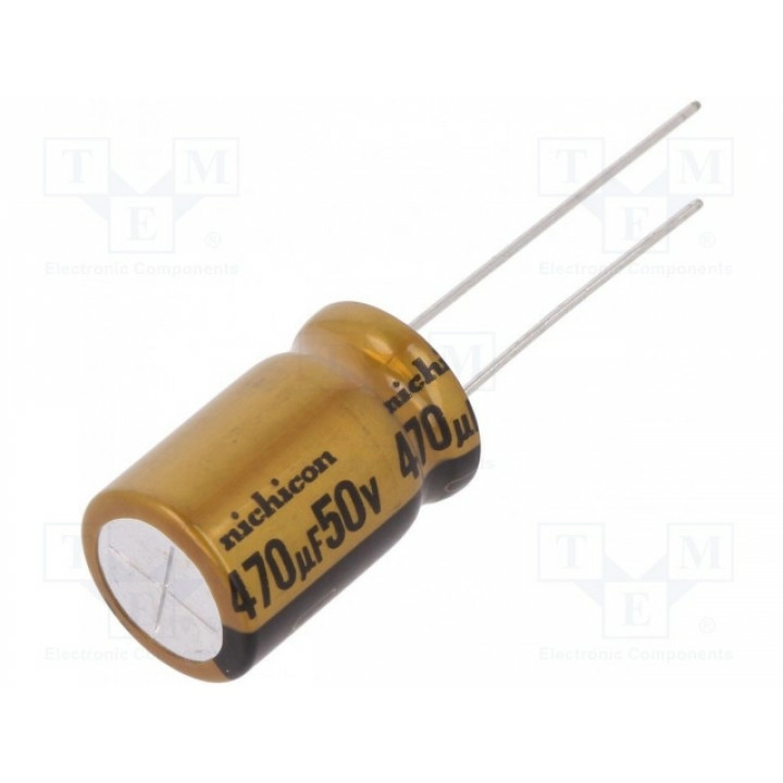 Конденсатор электролитический NICHICON UFW1H471MHD (UFW1H471MHD)