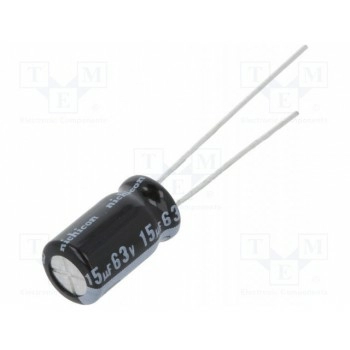 Конденсатор электролитический THT NICHICON UKL1J150MED