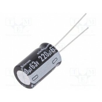 Конденсатор электролитический NICHICON UKL1J221MHD