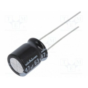 Конденсатор электролитический NICHICON UKL1J470MPD