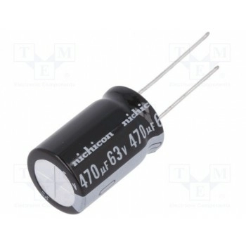 Конденсатор электролитический THT NICHICON UKL1J471MHD