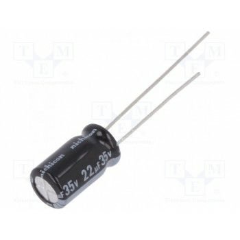 Конденсатор электролитический THT NICHICON UKL1V220MED