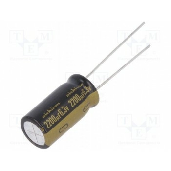 Конденсатор электролитический NICHICON UKW0J222MPD