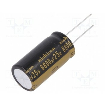 Конденсатор электролитический NICHICON UKW1E682MHD