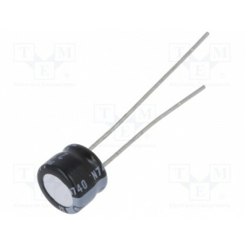 Конденсатор электролитический THT NICHICON UMA1E220MDD