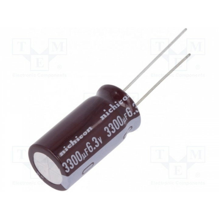 Конденсатор электролитический NICHICON UPM0J332MHD (UPM0J332MHD)