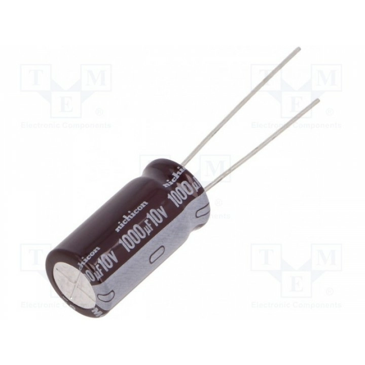 Конденсатор электролитический NICHICON UPM1A102MPD (UPM1A102MPD)