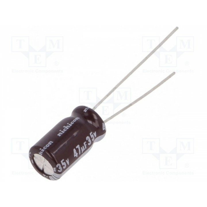 Конденсатор электролитический NICHICON UPM1A121MED (UPM1A121MED)